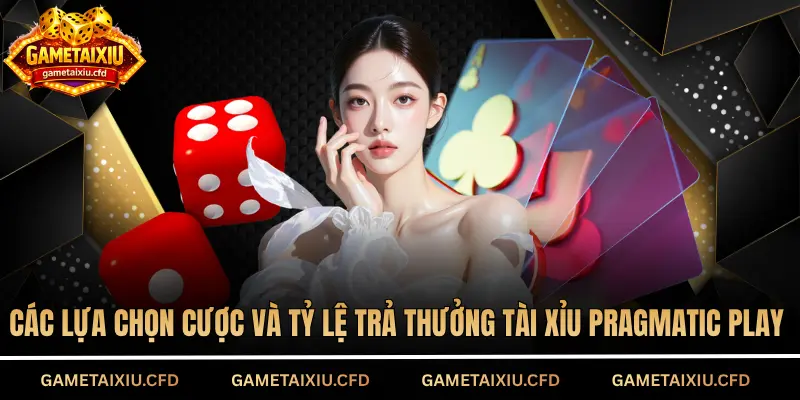 Các lựa chọn cược và tỷ lệ trả thưởng tài xỉu Pragmatic Play